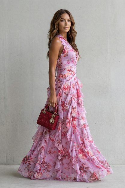 Belladina – Vestido de rosas románticas para Mujer