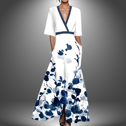Pierina | Elegante vestido de Mujer floral hecho a mano