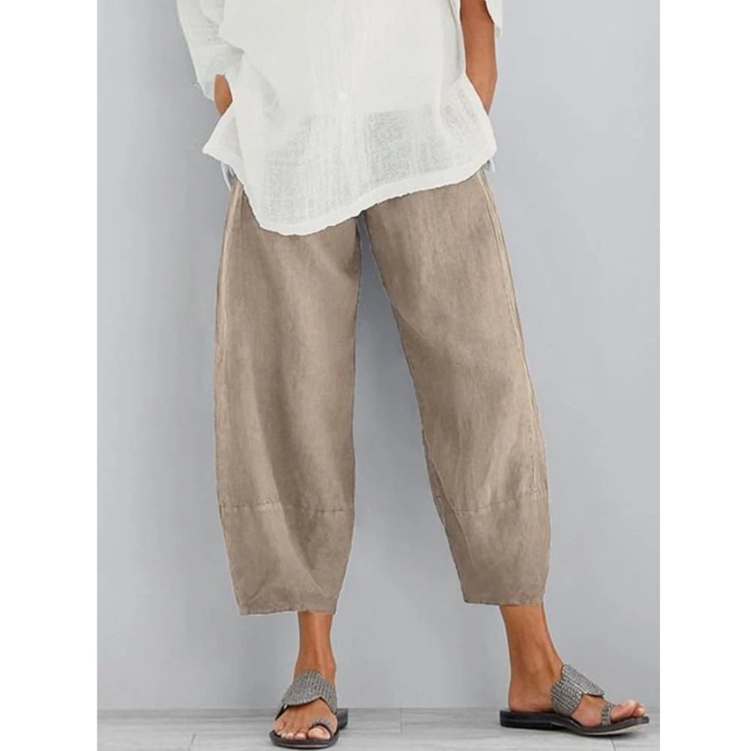 Marina | Pantalones de Lino Sin Esfuerzo para Mujer