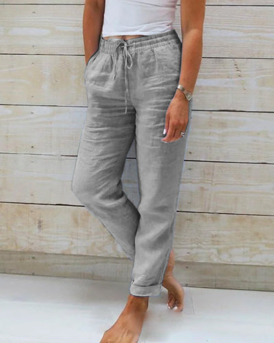 PANTALÓN ESTERALDA CON CINTURA ELÁSTICA