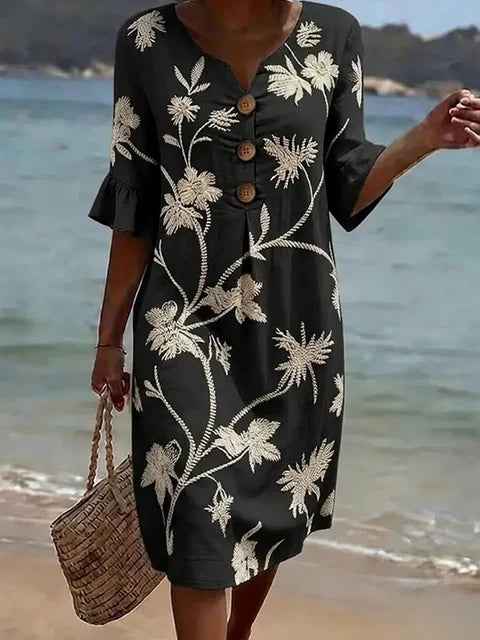 Tisha - Vestido casual con estampado floral para Mujer