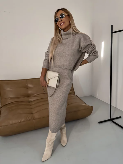 Nicole - Conjunto de punto otoño/invierno para mujer