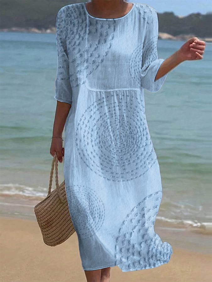 Nisha - Vestido casual bordado para Mujer