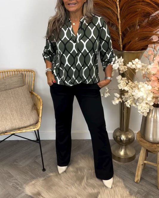 Noor | Blusa con estampado gráfico