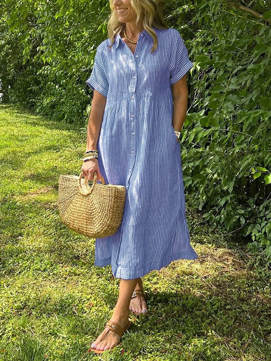 Theda™ - Maxivestido de mujer Cómodo y Chic para el Día a Día