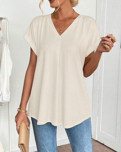 irenne - Camiseta de Manga Corta para Mujer