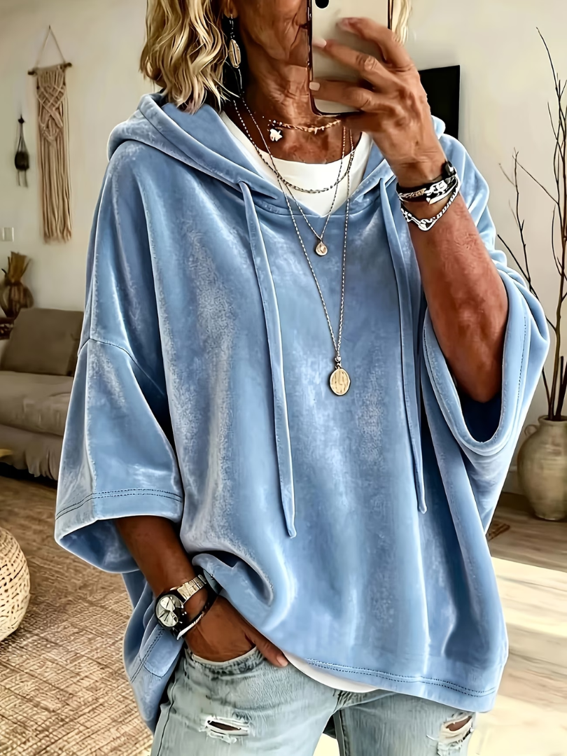 Luana | Sudadera Oversized de Luxe Velours para Mujer