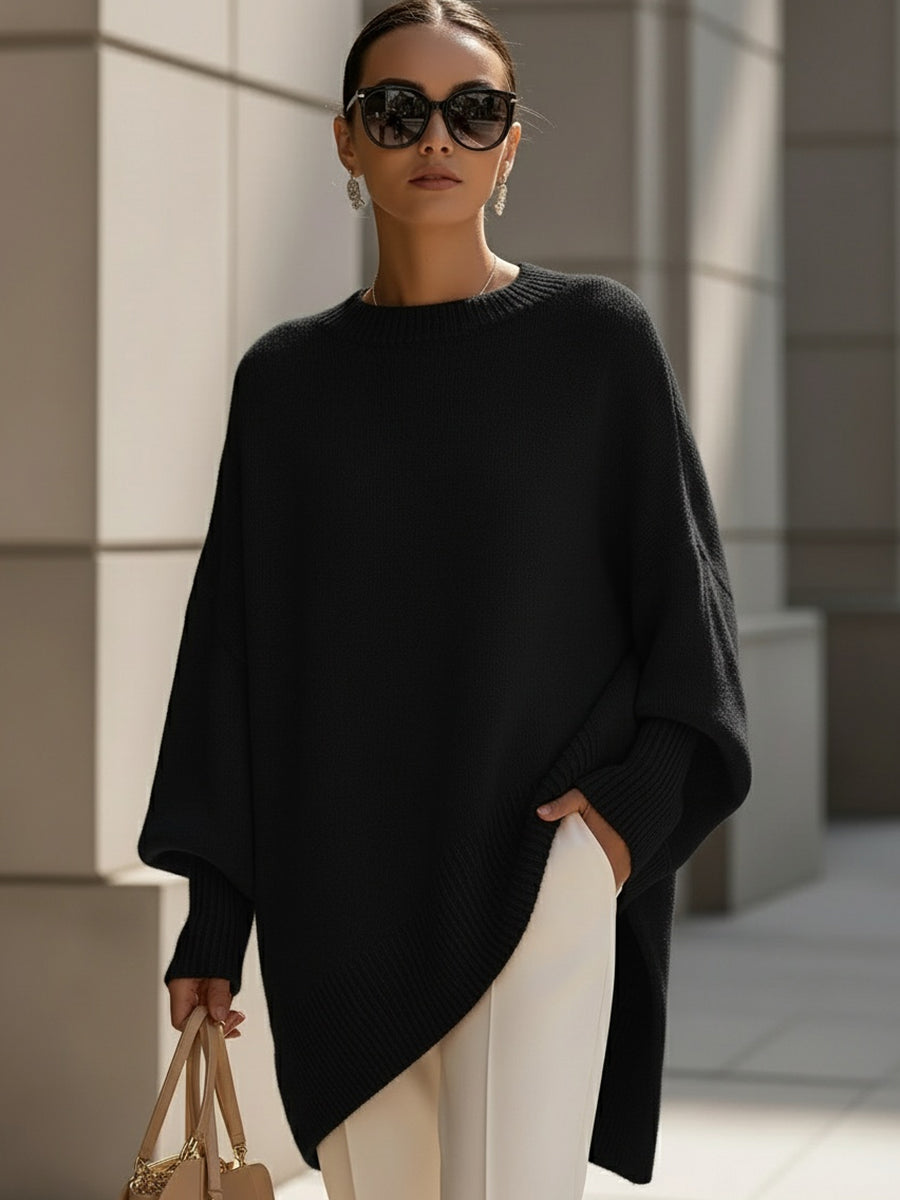 Anneta | Suéter tipo poncho de gran tamaño