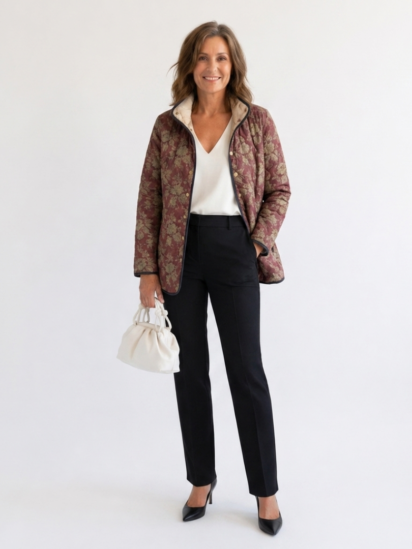 DELACROIX | Chaqueta Acolchada Damas Púrpura Sophie