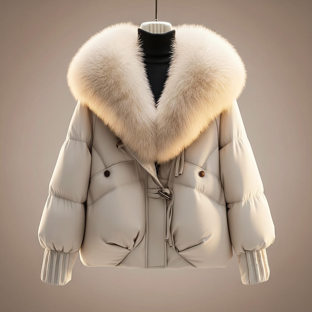 Evelien – Abrigo de Mujer invierno acolchado con cuello suave
