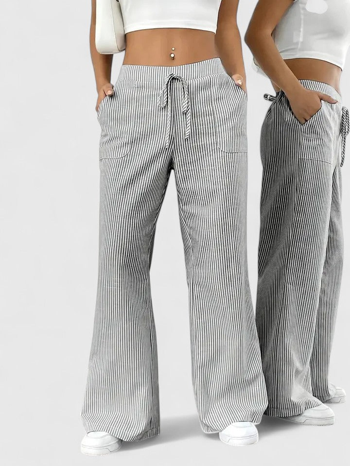Dominique | Pantalones anchos y cómodos con detalles elegantes
