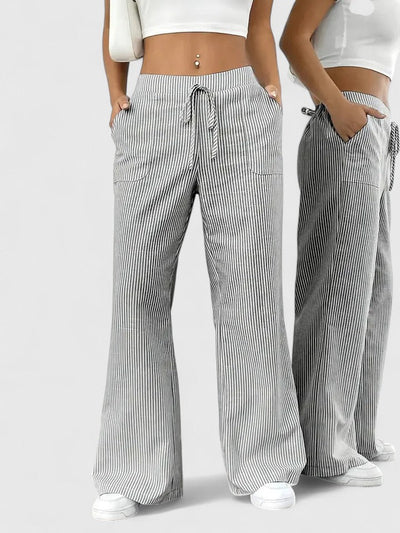 Dominique | Pantalones anchos y cómodos con detalles elegantes