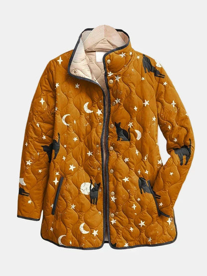 DELACROIX | Chaqueta Acolchada de Gatos y Estrellas Nicole