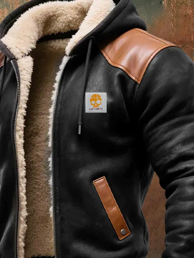 Luca - Chaqueta Vintage de Suede para Hombre