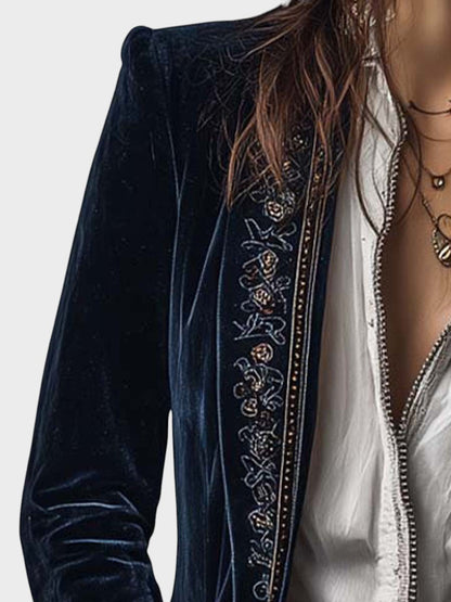 Nuria | Chaqueta de Veludo Elegante para Mujer