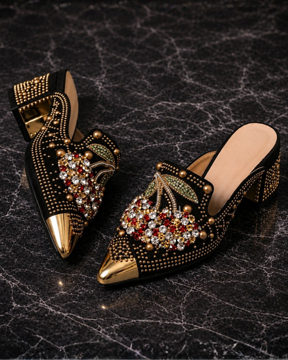Gilda | Tacon con Cristales y Detalle de Cereza para Mujer