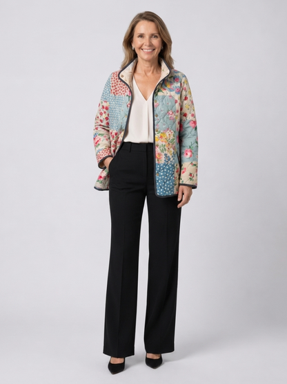 DELACROIX | Chaqueta Acolchada Patchwork Floral Chloé