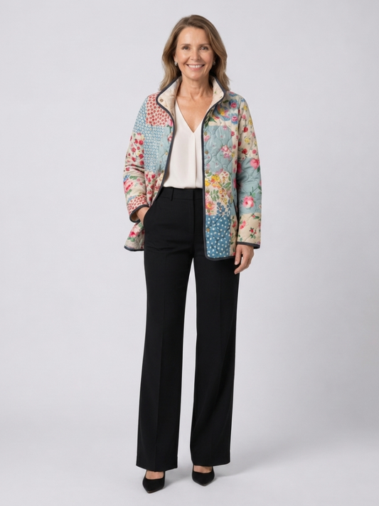 DELACROIX | Chaqueta Acolchada Patchwork Floral Chloé