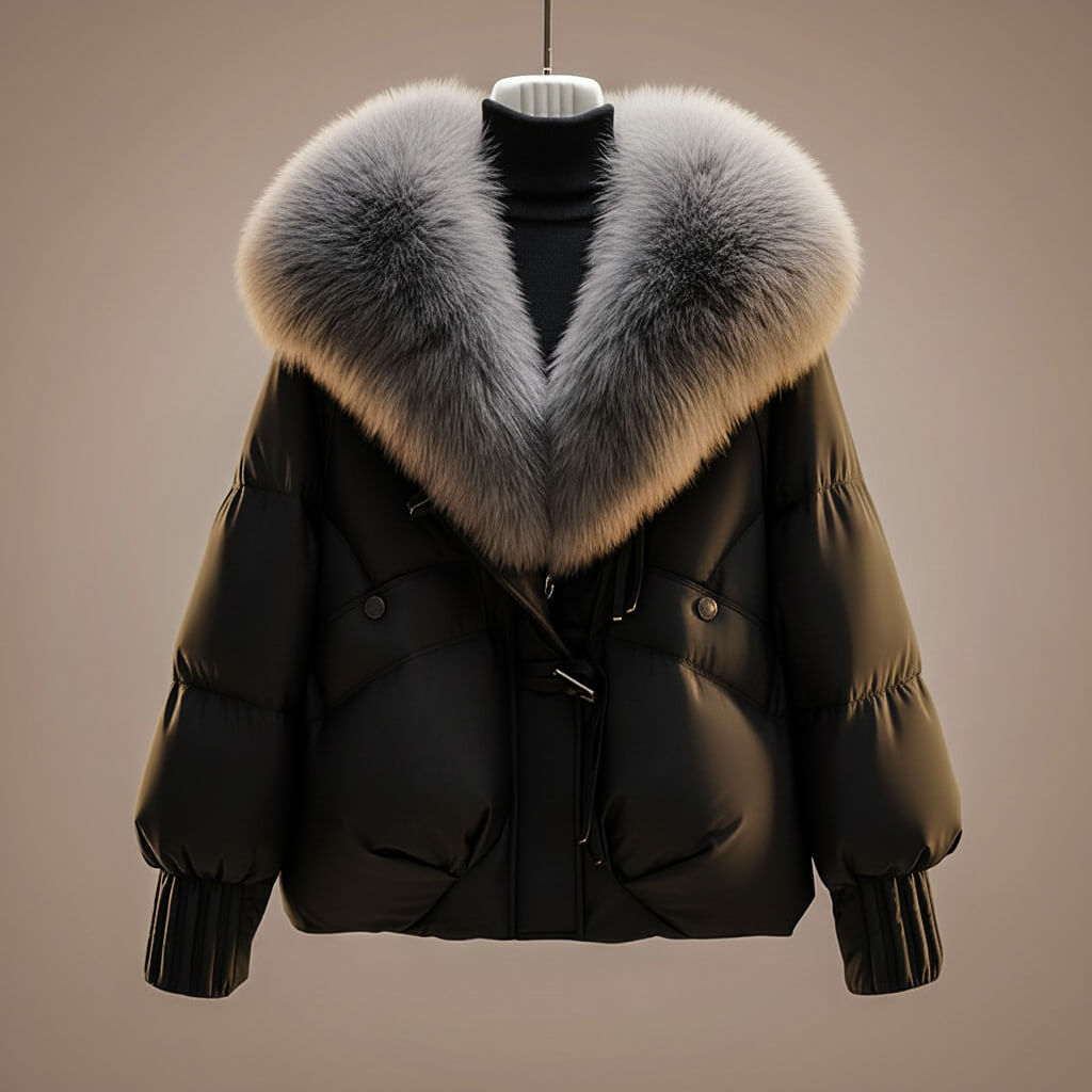 Evelien – Abrigo de Mujer invierno acolchado con cuello suave