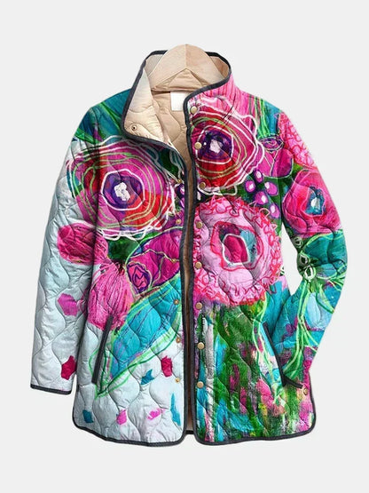 DELACROIX | Chaqueta Acolchada Acuarela Floral Lucie