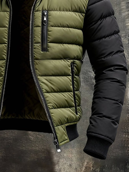 Traian - Chaqueta Acolchada con Cremallera y Forro Cortado