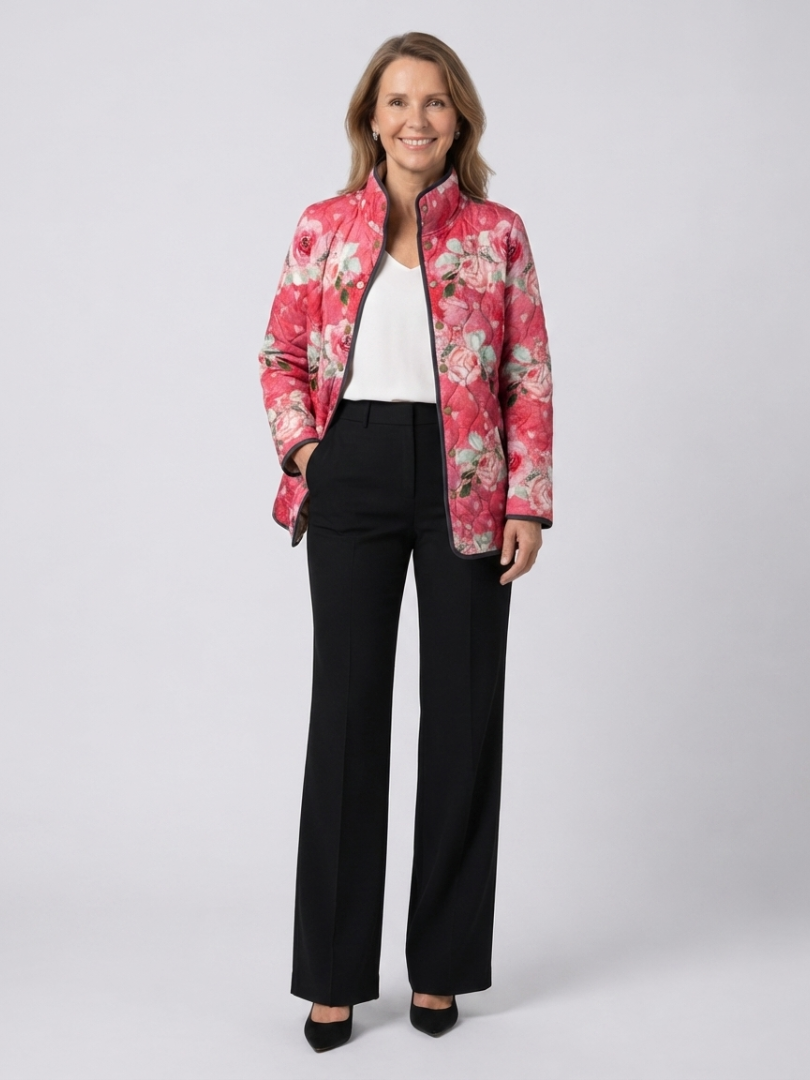 DELACROIX | Chaqueta Acolchada Rosas Empolvadas Christine