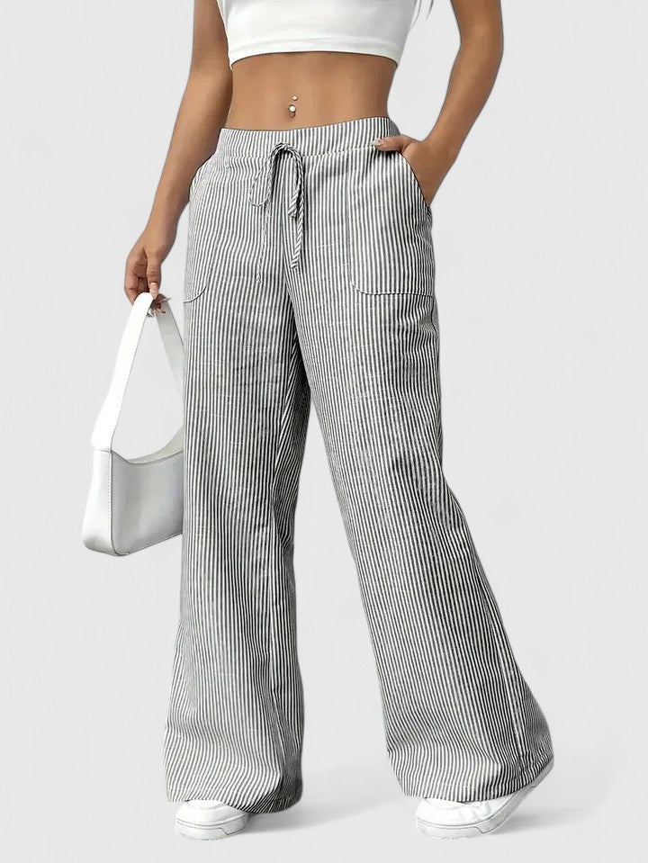 Dominique | Pantalones anchos y cómodos con detalles elegantes