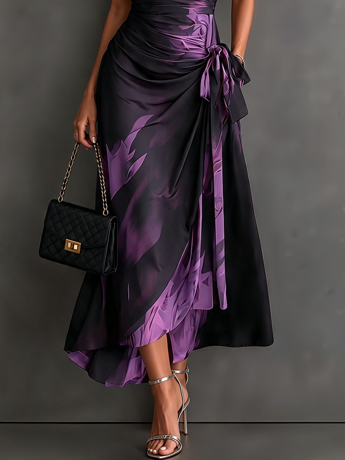 Andréa – Vestido Largo Cruzado para Mujer