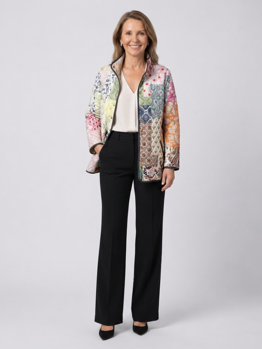 DELACROIX | Chaqueta Acolchada Patchwork Bohemio Florencia