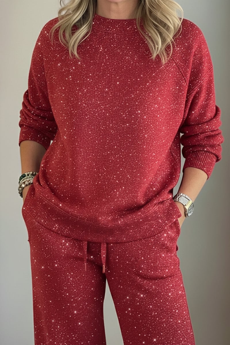 Xalviere | Conjunto Casual Brillante para Mujer