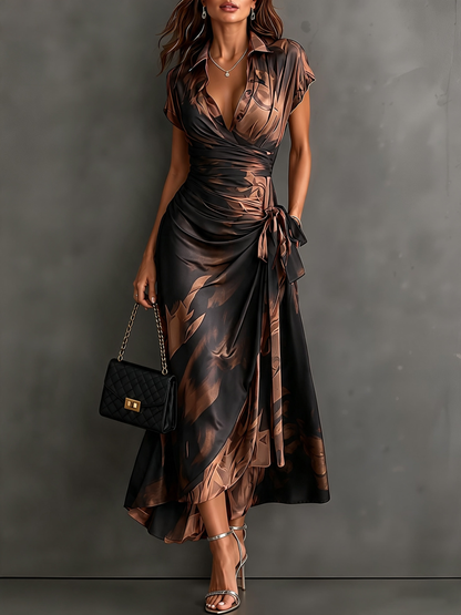 Andréa – Vestido Largo Cruzado para Mujer