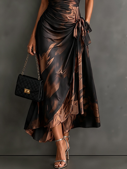 Andréa – Vestido Largo Cruzado para Mujer