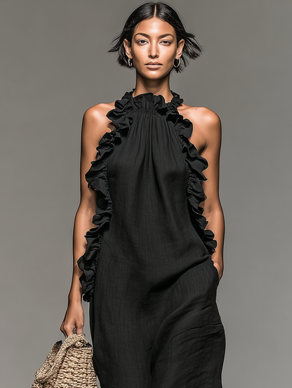 Lua | Vestido Maxi con Bolsillos para Mujer
