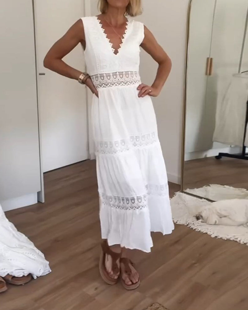 HOPE™ - VESTIDO DE ENCAJE BLANCO