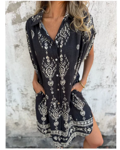 ORONE - VESTIDO HOLGADO ESTAMPADO