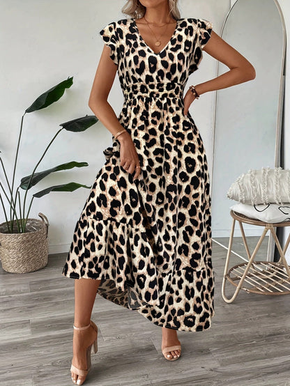 Candela - Vestido maxi barroco con escote en V para Mujer