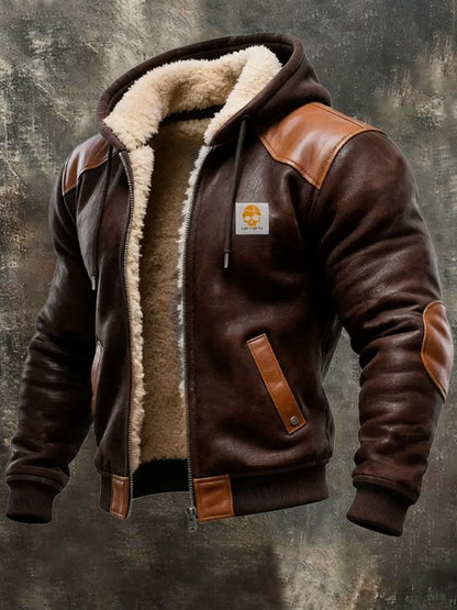 Luca - Chaqueta Vintage de Suede para Hombre