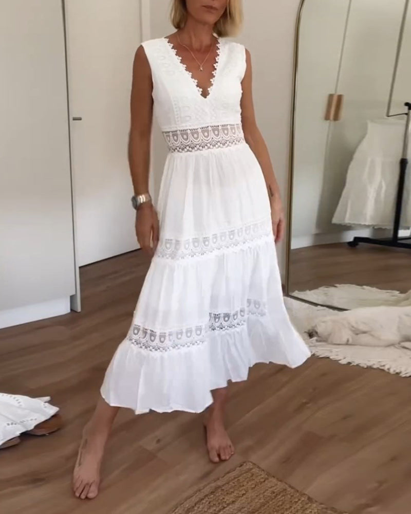 HOPE™ - VESTIDO DE ENCAJE BLANCO