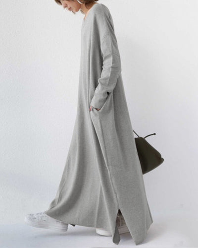 Sofia™ | Elegante vestido largo de invierno para mujer con mangas largas