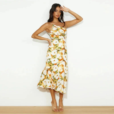 Diane | Vestido de satén floral