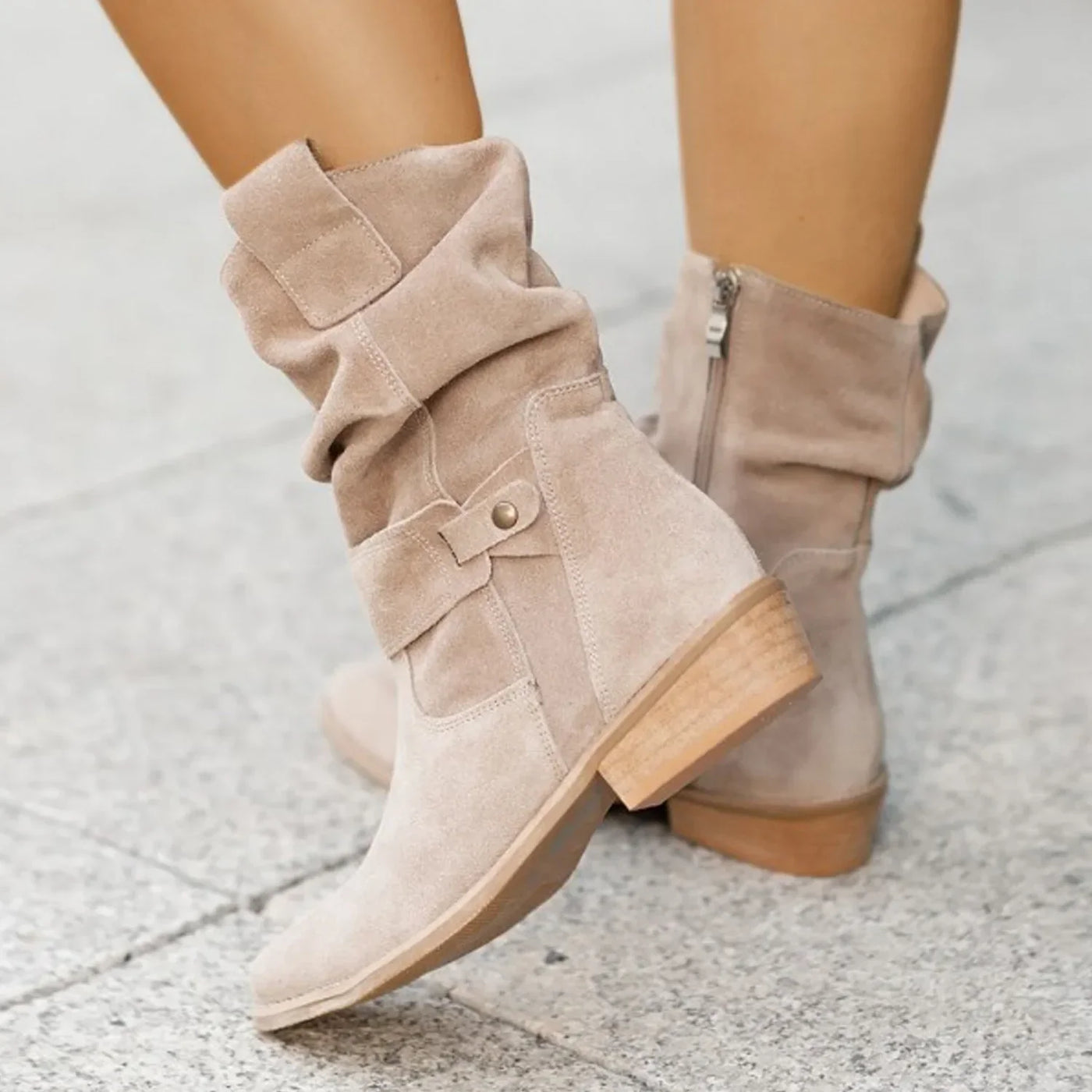 Sofía - Botines de ante de invierno