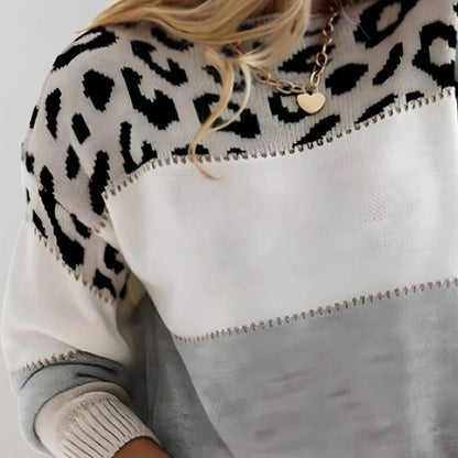 Pasca™ | Suéter de punto con estampado de leopardo