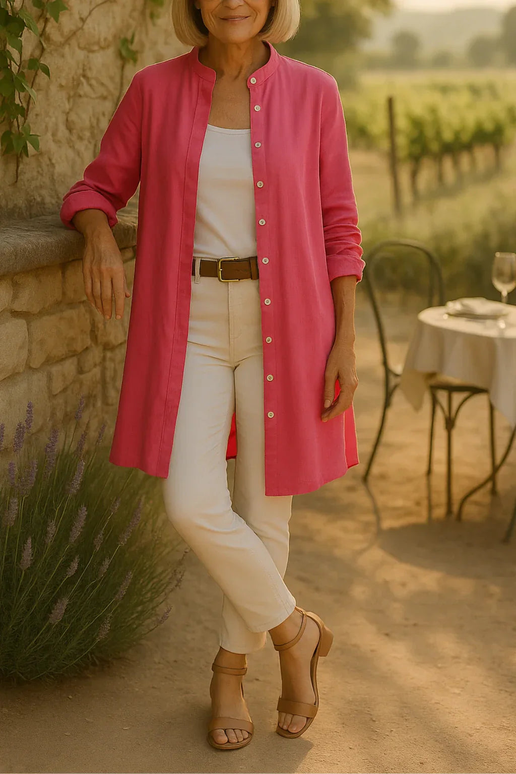 Camilya™ | Camisa acampanada estilo Chamarra