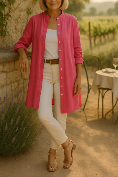 Camilya™ | Camisa acampanada estilo chaqueta