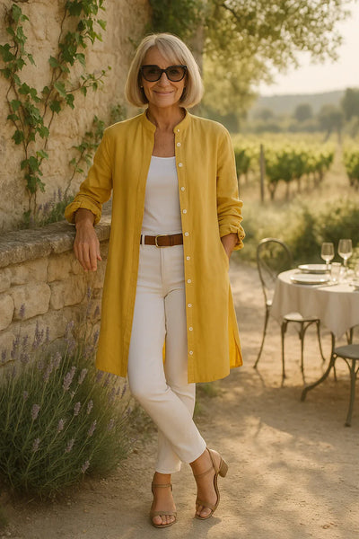 Camilya™ | Camisa acampanada estilo chaqueta