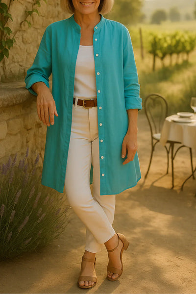 Camilya™ | Camisa acampanada estilo chaqueta
