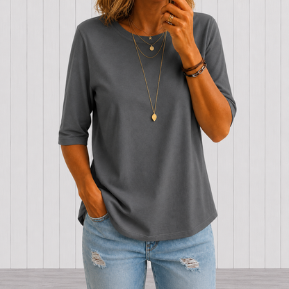 Harper | Camiseta de media manga relajada para el día a día para Mujer