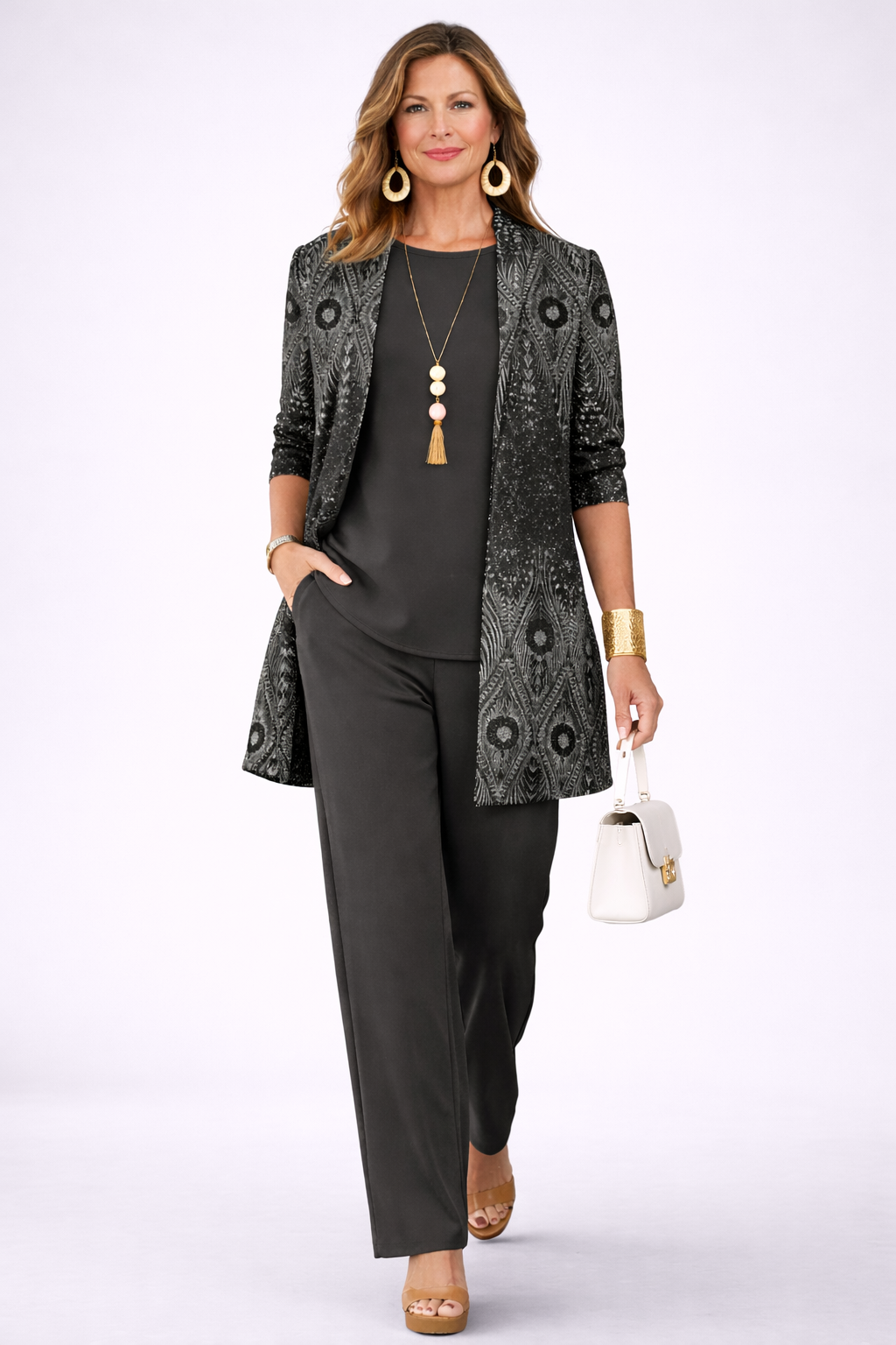 Conjunto de Tres Piezas · Negro