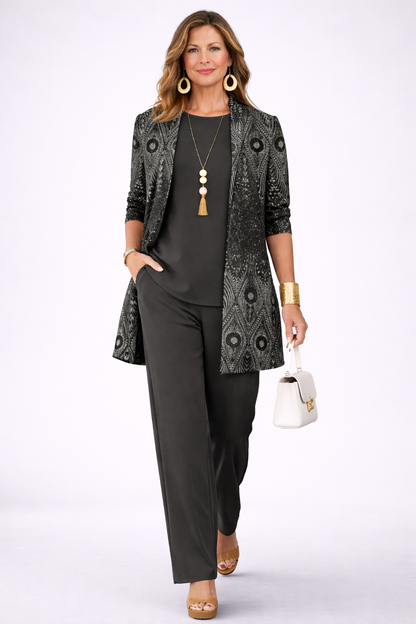 Conjunto de Tres Piezas · Negro