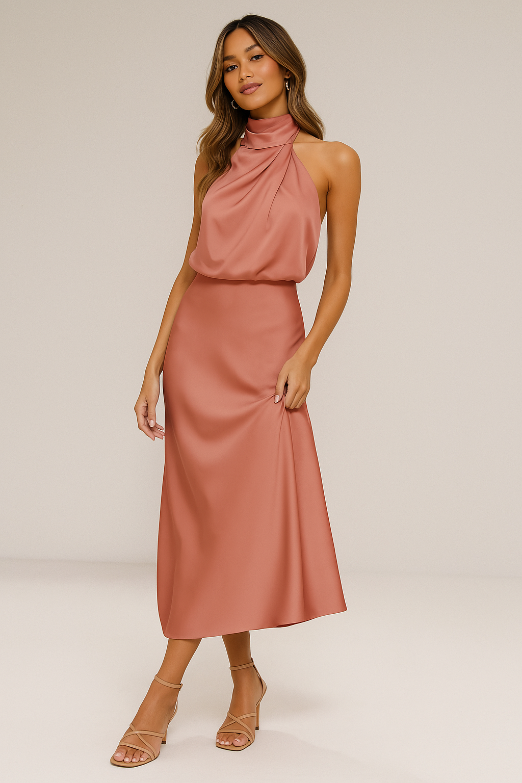 Claire | Vestido satinado